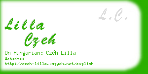 lilla czeh business card